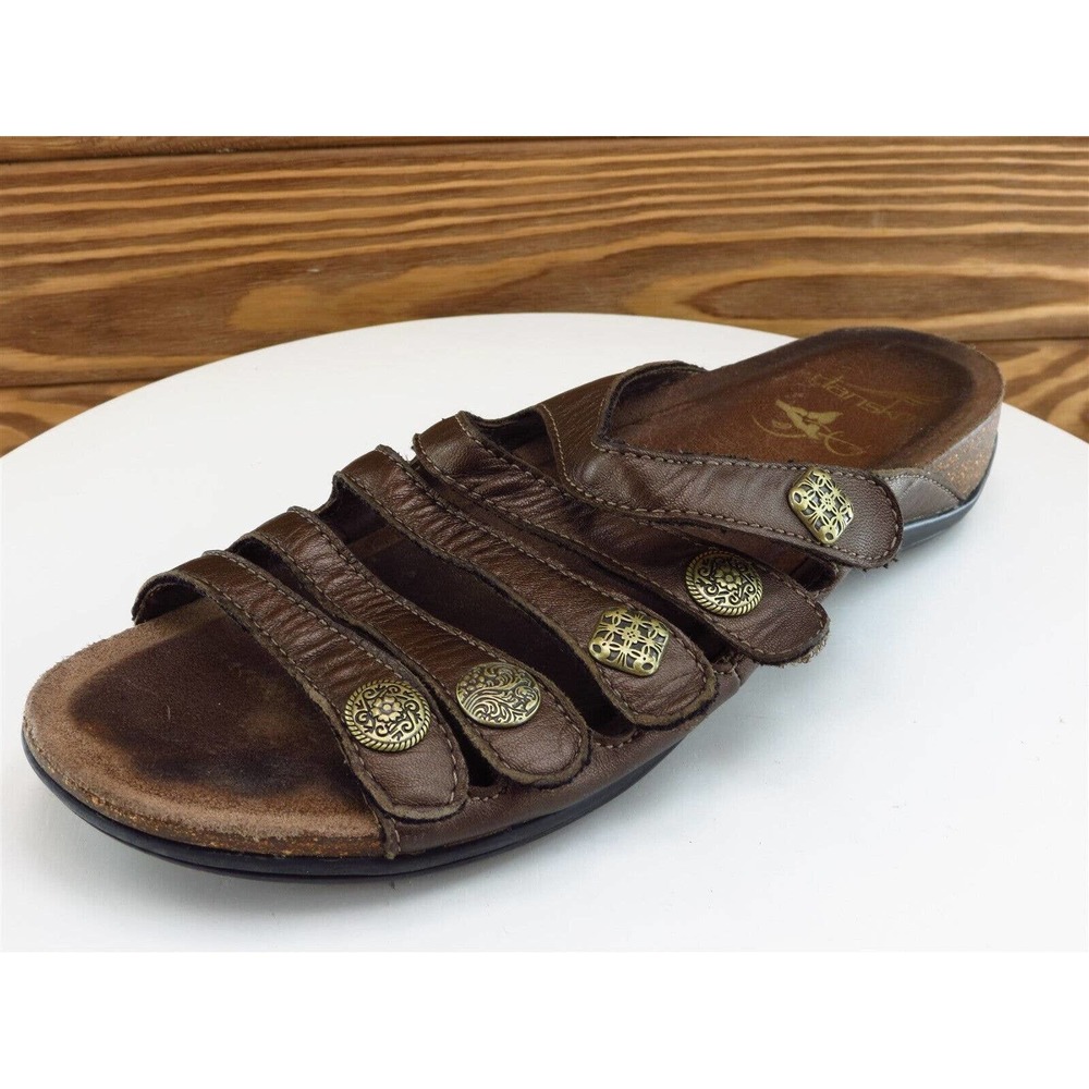 Dansko‎ Size 41 Sandal Slide Bronze Leather Women M
